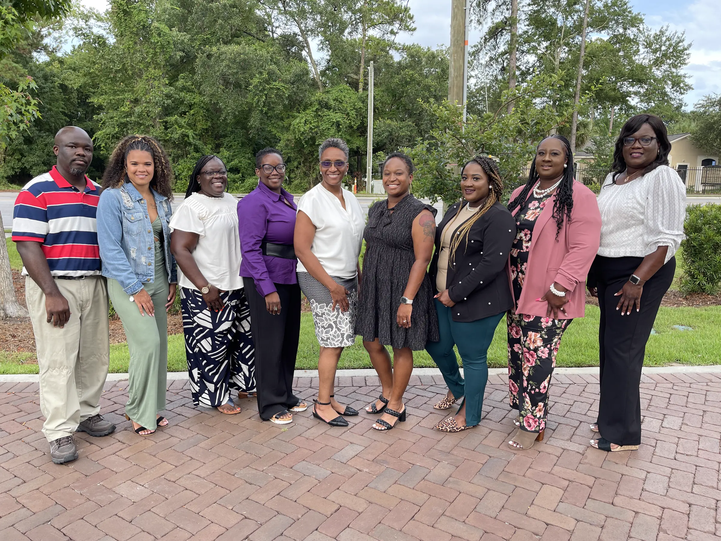 BlacQuity cohort members outside a Lowcountry business
